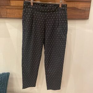 Black Polka Dot Nike Golf Trousers Size 2 Like New!